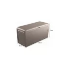Samoa műrattan kerti tároló 270L cappuccino