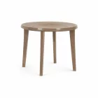 Lisa műanyag kerti asztal, cappuccino színben
