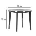 Julisa 4+1 kerti bútor garnitúra szett cappuccino