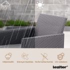 Claire duo műrattan kerti fotel grafit