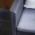 Claire duo műrattan kerti fotel grafit