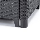 Claire duo műrattan kerti fotel grafit