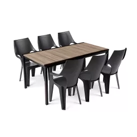 Parker Large 6+1 kerti bútor garnitúra szett kőris-grafit