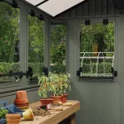 Potting shed kültéri műanyag ház zöld