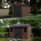 Newton Plus wide 11 x 7,5 műanyag kerti ház barna