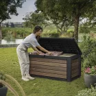Decocoat műanyag kerti láda 630 L dió