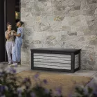 Decocoat műanyag kerti láda 630 l viharszürke