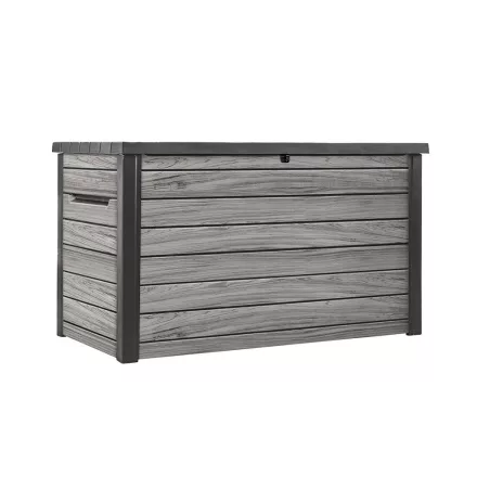 Decocoat műanyag kerti láda 870 l viharszürke