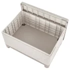 Scandi Box linea duo kerti bútor szett jute tárolós asztallal