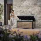Decocoat műanyag kerti lád 570 l kőrisfa