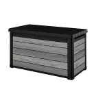 Decocoat műanyag kerti lád 380 l viharszürke