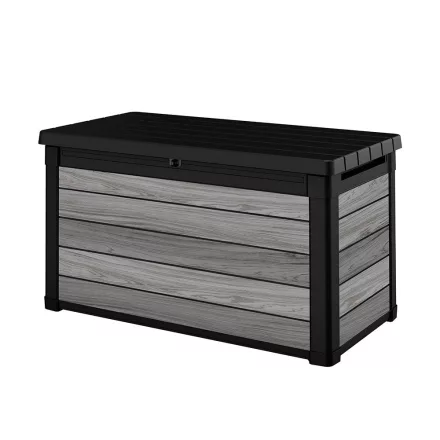 Decocoat műanyag kerti lád 380 l viharszürke