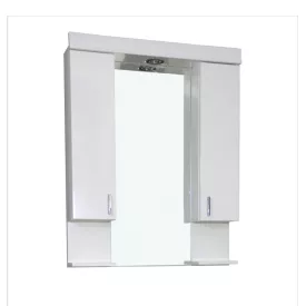   Viva STYLE Tükrös fürdőszobai szekrény LED világítással - DUPLA szekrénnyel - 80 x 99 x 17 cm
