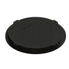 fedlap POLIMER COMPOZIT URBAN fekete kerek könnyű forgalmú D.986 PL.755 Hext.80 A15 (302910-20)