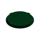 Fedlap POLIMER COMPOZIT URBAN Verde kerek necarosabil D.986 PL.755 Hext.80 A15 (302910-22)