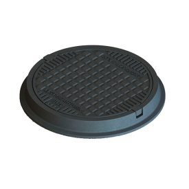   Fedlap POLIMER COMPOZIT URBAN Negru rotund D.770 PL.570 Hext.115 B125 (30298-40N)