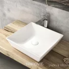 Sanovit - Top Counter pultra ültethető porcelán mosdó - DECENTE -  - 40 x 40 cm