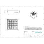 fedlap OZ URBAN UNIFILL rejtett négyzetes 500x500 PL.400x400 Hext.120 Hin.80 zárral B125 (30414.12-3)