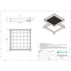 fedlap OZ URBAN UNIFILL rejtett négyzetes 590x590 PL.500x500 Hext.100 Hin.60 zárral B125 (30415.10-3)