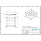 fedlap OZ URBAN UNIFILL rejtett négyzetes 600x600 PL.500x500 Hext.120 Hin.80 zárral B125 (30415.12-3)