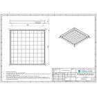 Fedlap OZ URBAN UNIFILL ASCUNS patrat 880x880 PL.800x800 Hext.80 Hin.42 inchizator B125 (30418.8-3)