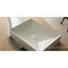 Sanovit - Top Counter pultra ültethető porcelán mosdó - SQUARE -  - 50 x 38 cm