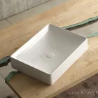 Sanovit - Top Counter pultra ültethető porcelán mosdó - SQUARE -  - 50 x 38 cm