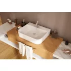 Sanovit - Top Counter pultra ültethető porcelán mosdó - ALLEERA -  - 55 x 48 cm