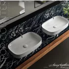 Sanovit - Top Counter pultra ültethető porcelán mosdó - MATTEO -  - 65 x 40 cm