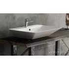 Sanovit - Top Counter pultra ültethető porcelán mosdó - TEODORA -  - 65 x 46 cm