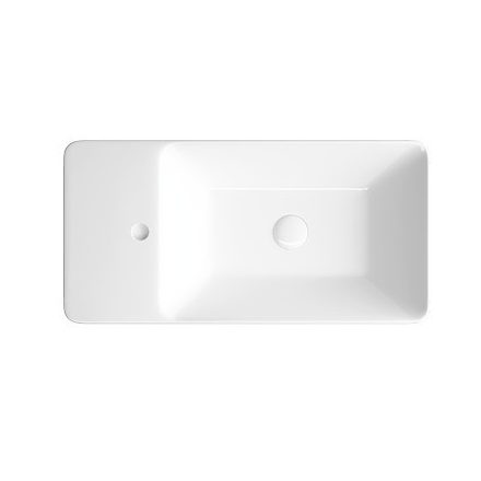 Sanovit - Top Counter pultra ültethető porcelán mosdó - bal vagy jobb csaplyukas -  - 70 x 35 cm