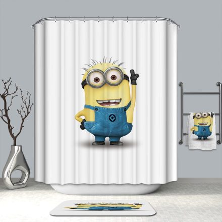 Zuhanyfüggöny és fürdőszoba szőnyeg, Minion 51