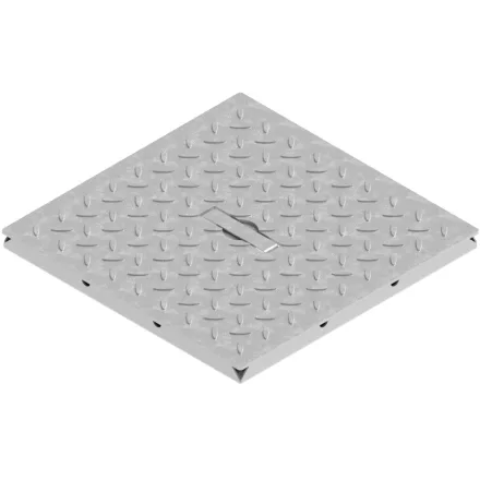 BASE OZ horganyzott fedlap – 300×300 mm akna, A15