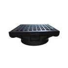 PIPE BASE öntöttvas 400x400 rács DN315 C250
