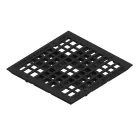 BASE öntöttvas rács – 400×400 mm akna, B125