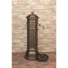 PISA kerti alumínium öntvény állókút kalapácslakk arany, külső menetes réz kerti csappal