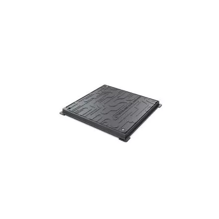 öntöttvas fedlap URBAN négyzetes kerettel 420x420 Hext.37 PL.350x350 B125 (35455/4-3)