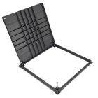 URBAN öntöttvas aknafedlap peremes kerettel, négyzet alakú 520x520 mm, szabad nyílás 450x450 mm, B125 terhelési osztály