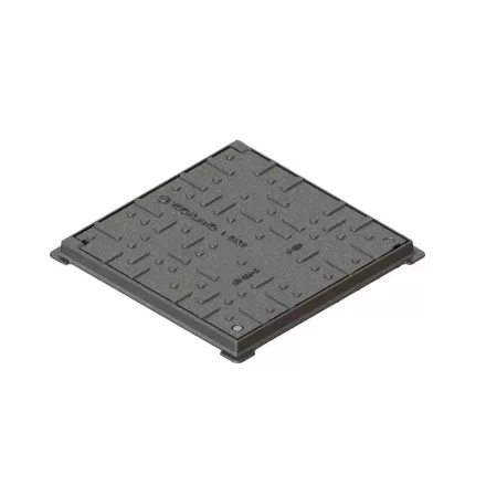 öntöttvas fedlap URBAN négyzetes kerettel 720x720 Hext.40 PL.650x650 B125 (35458/4-3)