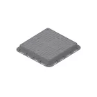 fedlap PP URBAN szürke négyzetes könnyű forgalmú 700x700 PL.550x550 Hext.80 4 zárak A15 (35487-24)