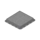 fedlap PP URBAN szürke négyzetes könnyű forgalmú 700x700 PL.550x550 Hext.80 4 zárak A15 (35487-24)