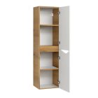 Piramida BETA fali fürdőszoba - állószekrény - ALPINFEHÉR-TÖLGY - 35 x 150 x 30 cm