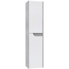 Piramida BETA fali fürdőszoba - állószekrény - FEHÉR-SZÜRKE - 35 x 150 x 30 cm