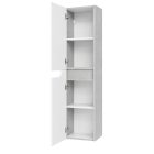 Piramida BETA fali fürdőszoba - állószekrény - FEHÉR-SZÜRKE - 35 x 150 x 30 cm