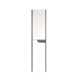   Piramida BETA fali fürdőszoba - állószekrény - FEHÉR-SÖTÉT - 35 x 150 x 30 cm