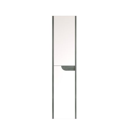 Piramida BETA fali fürdőszoba - állószekrény - FEHÉR-SÖTÉT - 35 x 150 x 30 cm