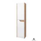 Piramida BETA fali fürdőszoba - állószekrény - FEHÉR-TÖLGY - 35 x 150 x 30 cm