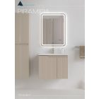 Piramida BETA fali fürdőszoba - állószekrény - PINO BÉZS - 35 x 150 x 30 cm