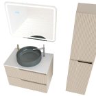 Piramida BETA fali fürdőszoba - állószekrény - PINO BÉZS - 35 x 150 x 30 cm