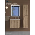 Piramida BETA fali fürdőszoba - állószekrény - PINO TÖLGY - 35 x 150 x 30 cm